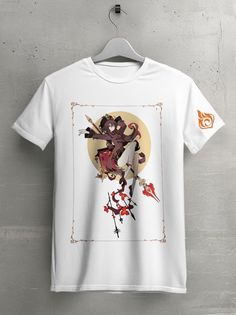 Футболка унисекс HYPNOTICA Игра Genshin Impact - 8 белая XS