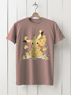 Футболка унисекс HYPNOTICA Аниме Pokemon - 974 розовая XS