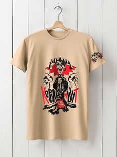 Футболка унисекс HYPNOTICA Музыка Король и Шут - 182 бежевая 3XL