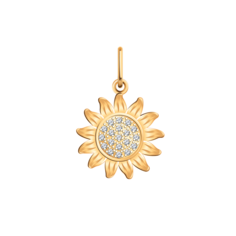 Подвеска из золота Golden Eagle 50286, фианит