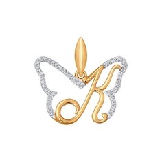 Подвеска из золота Golden Eagle 34690, фианит