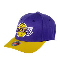 Бейсболка MITCHELL NESS HHSS3265-LALYYPPPPRYW Los Angeles Lakers NBA фиолетовая/желтая Mitchell&Ness
