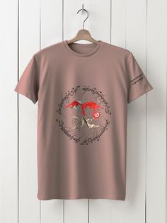 Футболка унисекс HYPNOTICA Кино Властелин колец - 232 розовая 3XL