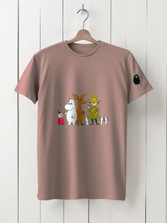 Футболка унисекс HYPNOTICA Мультфильм Муми - 157 розовая 2XL
