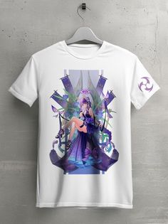 Футболка унисекс HYPNOTICA Игра Genshin Impact - 9 белая L