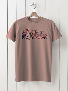 Футболка унисекс HYPNOTICA Музыка Bullet for my Valentine - 1210 розовая XL
