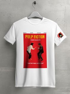 Футболка унисекс HYPNOTICA Кино Криминальное чтиво белая S