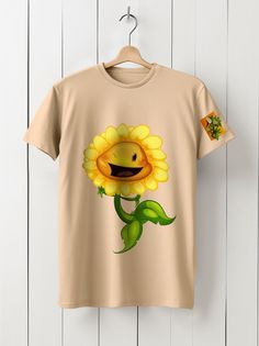 Футболка унисекс HYPNOTICA Игры plants vs zombies - 23 бежевая XL