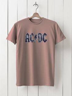 Футболка унисекс HYPNOTICA Музыка ac dc - 1182 розовая XS