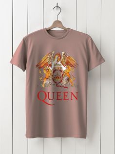 Футболка унисекс HYPNOTICA Музыка Queen - 1213 розовая S