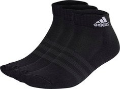 Комплект носков мужских Adidas Cushioned Sportswear Ankle Socks 3 Pairs черных L