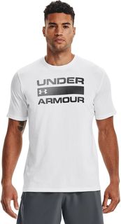 Футболка мужская Under Armour Team Issue Wordmark Graphic Charged Cotton SS белая LGT