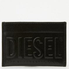 Кредитница мужская Diesel X09897 черная, 7x10x0,5 см