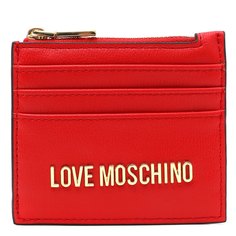 Кредитница женская Love Moschino JC5704PP красная, 9x10x1 см