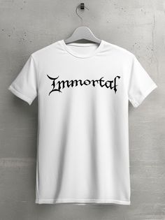 Футболка мужская HYPNOTICA музыка Immortal - 1683 белая XL