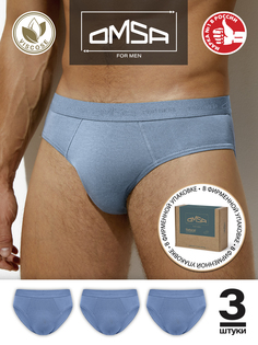 Комплект трусов мужских Omsa OmB 3224 голубых L, 3 шт.