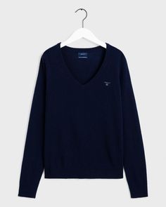 Пуловер женский GANT 4800502 синий XL