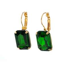 Серьги подвески из бижутерного сплава Moon Paris ML-24.03-024, кристалл