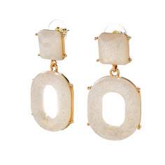 Серьги подвески из бижутерного сплава Moon Paris ML-24.03-028, акрил