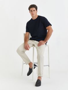 Футболка мужская SMLXL wear U-база монохром синяя M