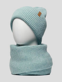 Комплект шапка и шарф женский Vitacci FG0050-10, голубой