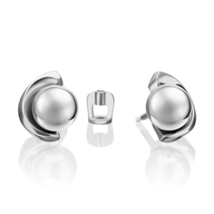 Серьги пусеты из серебра PLATINA jewelry 02-4930
