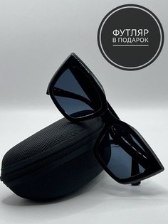Солнцезащитные очки женские SunGold Кошка3 черные/черные угол