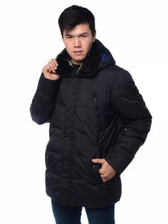 Зимняя куртка мужская Clasna 3395 черная 48 RU