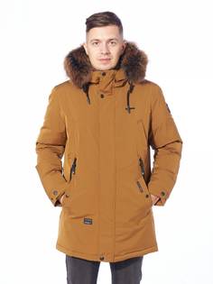 Зимняя куртка мужская Shark Force 4051 коричневая 50 RU