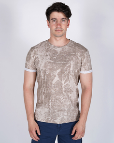 Футболка мужская Qwentiny 250/F1930/YT бежевая 2XL