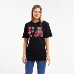 Футболка женская NoBrand 9195167 черная 44 RU