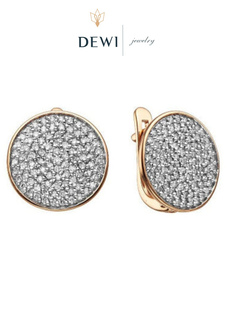 Серьги из золота Dewi 101020029, бриллиант