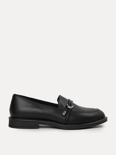 Лоферы женские Versiya shop BH187-D015 черные 40 EU