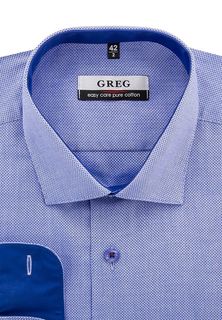 Рубашка мужская Greg 223/131/3048/Z/1 синяя 39