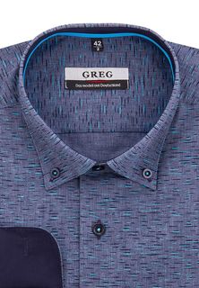 Рубашка мужская Greg 323/319/2058/Z/b/1 серая 39