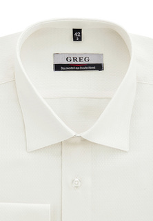 Рубашка мужская Greg 513/399/1019 бежевая 43