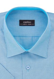 Рубашка мужская CASINO c221/0/5902/Z/1/RF бирюзовая 39