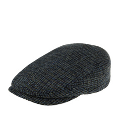 Кепка унисекс Stetson 6380210 DRIVER CAP HARRIS TWEED серая/синяя, р.63