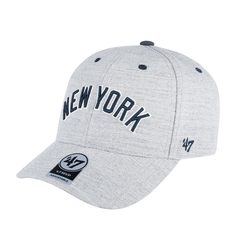 Бейсболка унисекс 47 BRAND B-STMCS17WHV New York Yankees MLB светло-серая, one size