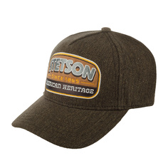 Бейсболка унисекс Stetson 7760101 TRUCKER CAP WOOL/LINEN коричневая, one size