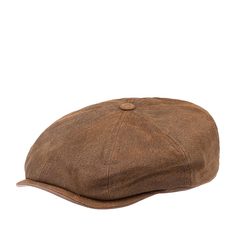 Кепка унисекс Stetson 6897101 8-PANEL PIGSKIN светло-коричневая, р.59