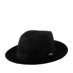 Шляпа унисекс Wigens 140233 FEDORA WOOL HAT черная, р. 59