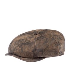 Кепка унисекс Stetson 6847102 HATTERAS PIGSKIN темно-коричневая, р.55
