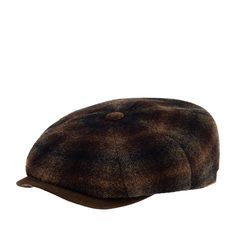 Кепка унисекс Stetson 6840332HATTERASWOOLCHECK коричневая, р.56