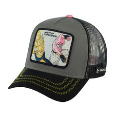 Бейсболка унисекс CAPSLAB CL/DBZ2/1/DES1 Dragon Ball Minute Of Desperation серая / черная Capslab®