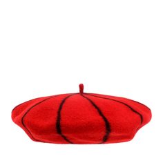 Берет женский LE BERET FRANCAIS MARINIERE красный / черный, р. One Size