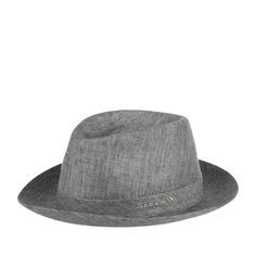 Шляпа унисекс Stetson 2193501 FEDORA LINEN темно-серая, р. 61