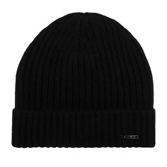 Шапка бини унисекс Stetson 8599211 BEANIE CASHMERE черная, one size