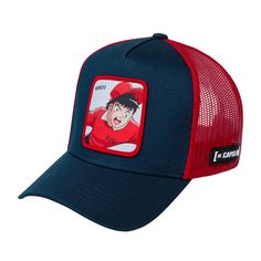 Бейсболка унисекс CAPSLAB CL/TSU/1/WAK3 Captain Tsubasa Genzo Wakabayashi синяя / красная Capslab®