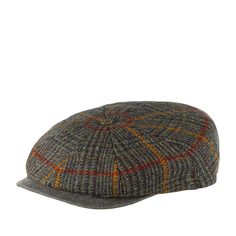Кепка восьмиклинка унисекс Stetson 6840328 HATTERAS EF WOOL коричневая, р. 55